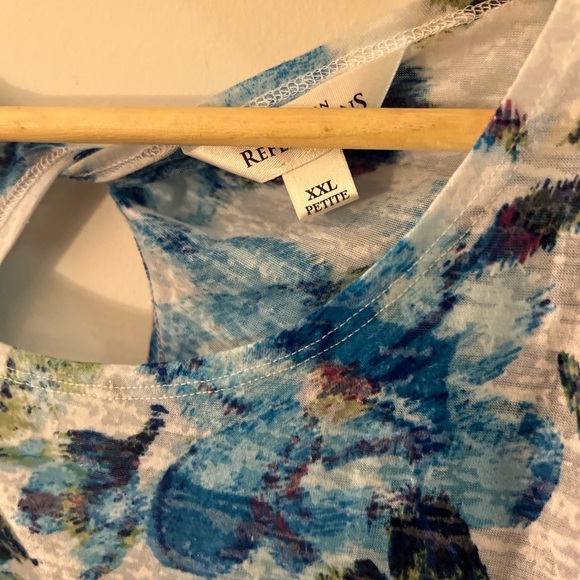 Northern Reflections Keyhole Back Top Short Sleeve XXL Petite - Picture 4 of 4